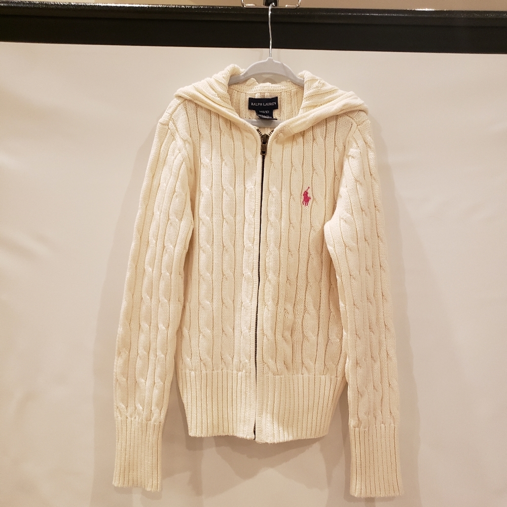 Ralph Lauren Girls' Hooded Cardigan